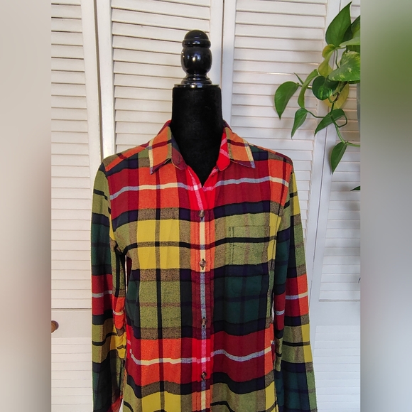 American Eagle Outfitters Multicolor Plaid Shirt - Picture 6 of 11